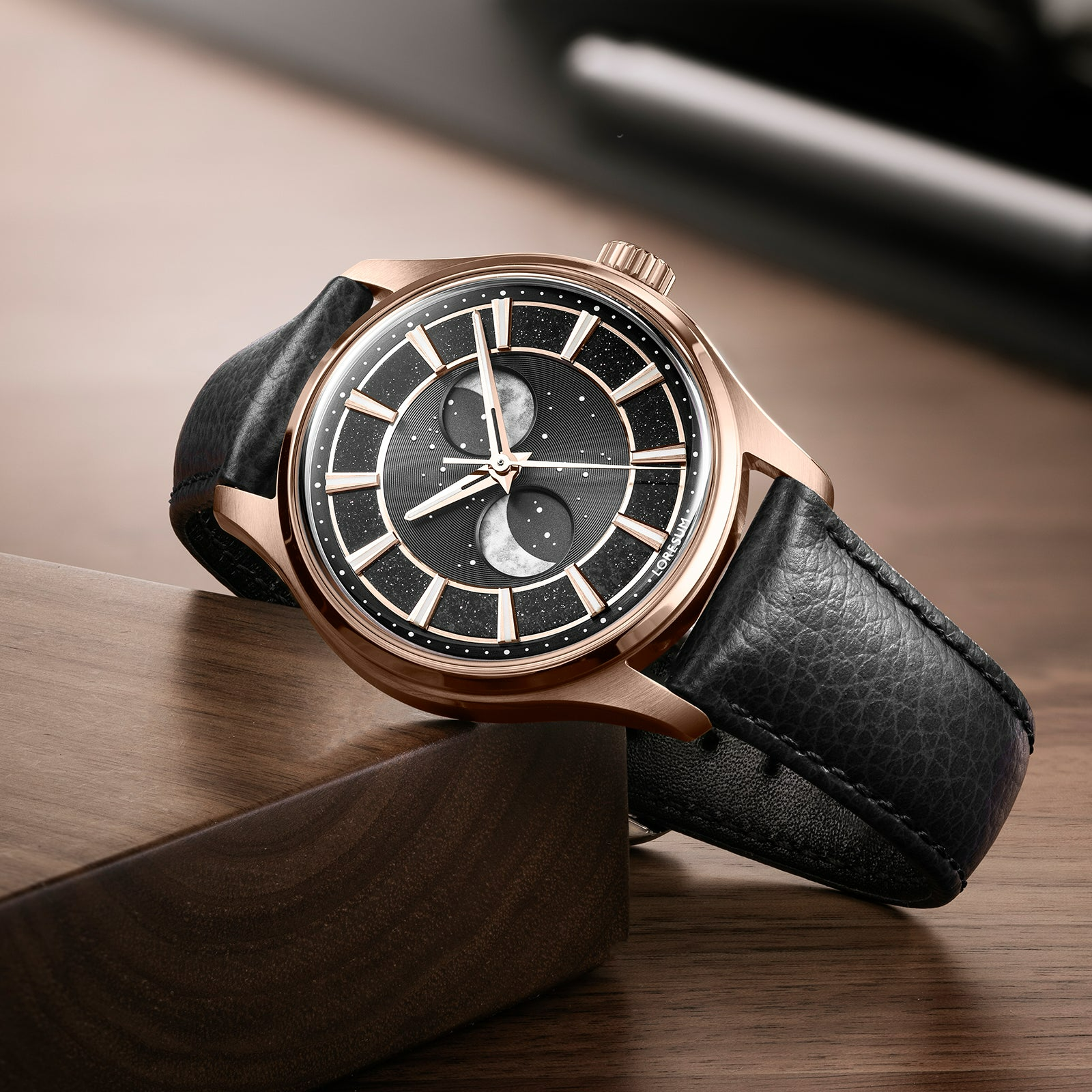 LS05 Double Moonphase Royal Black LS05-RG
