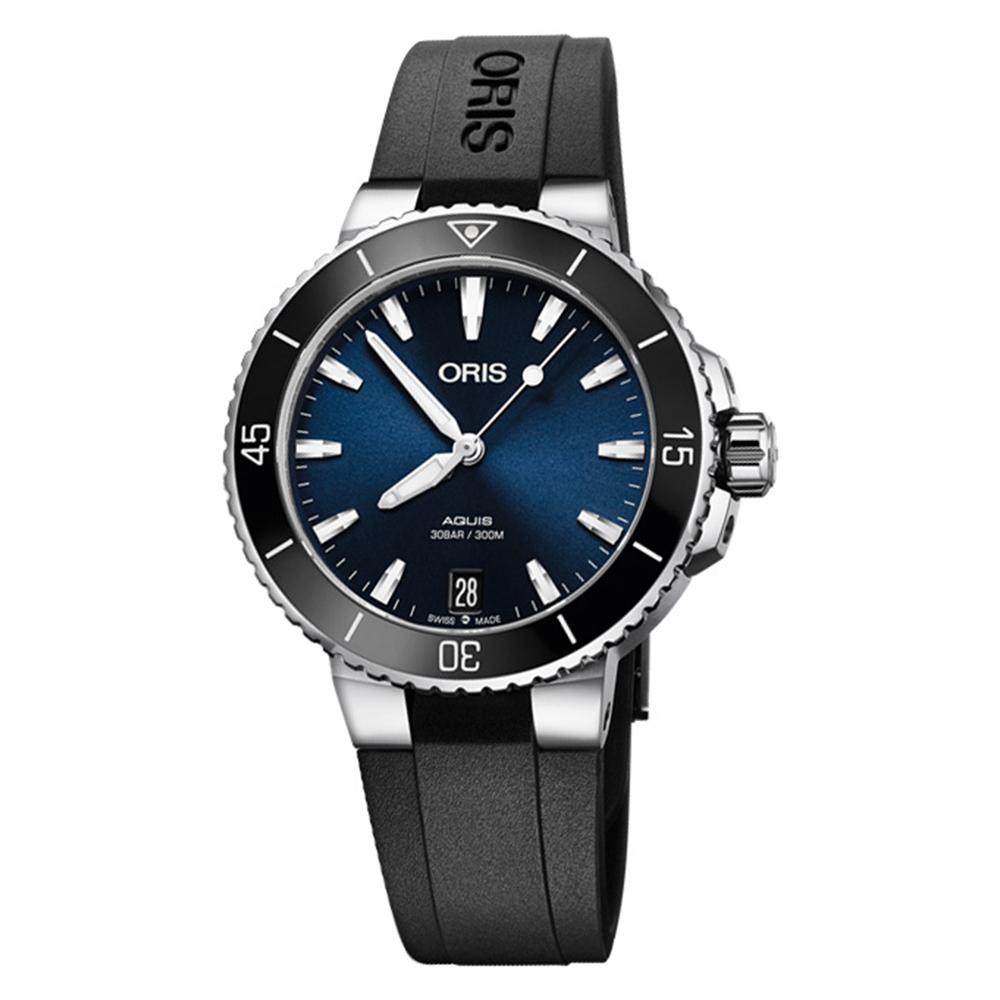 【ORIS 豪利時】01 733 7731 4135-07 4 18 64FC 日期顯示 單向旋轉錶圈 夜光 橡膠錶帶 機械 手錶