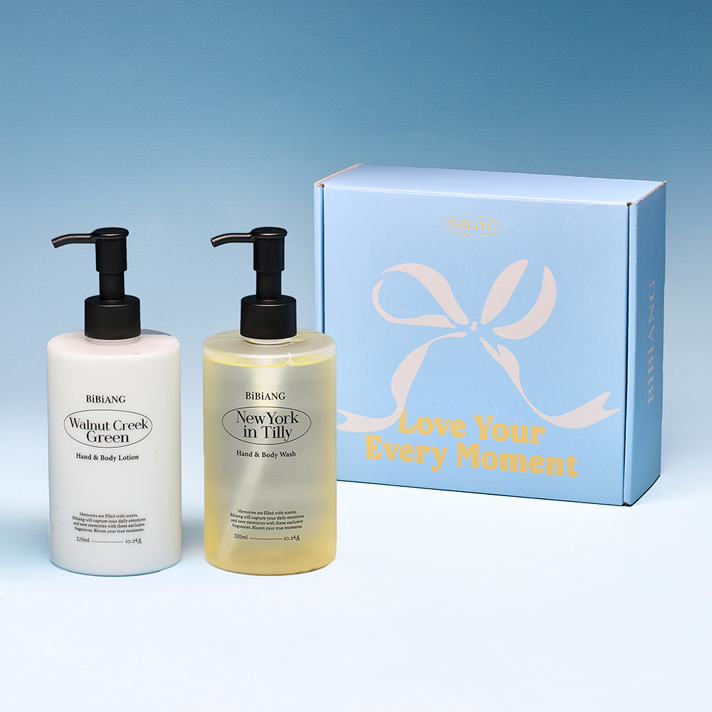 BiBiANG Niche Perfume Hand & Body Wash and Lotion 320ml SET