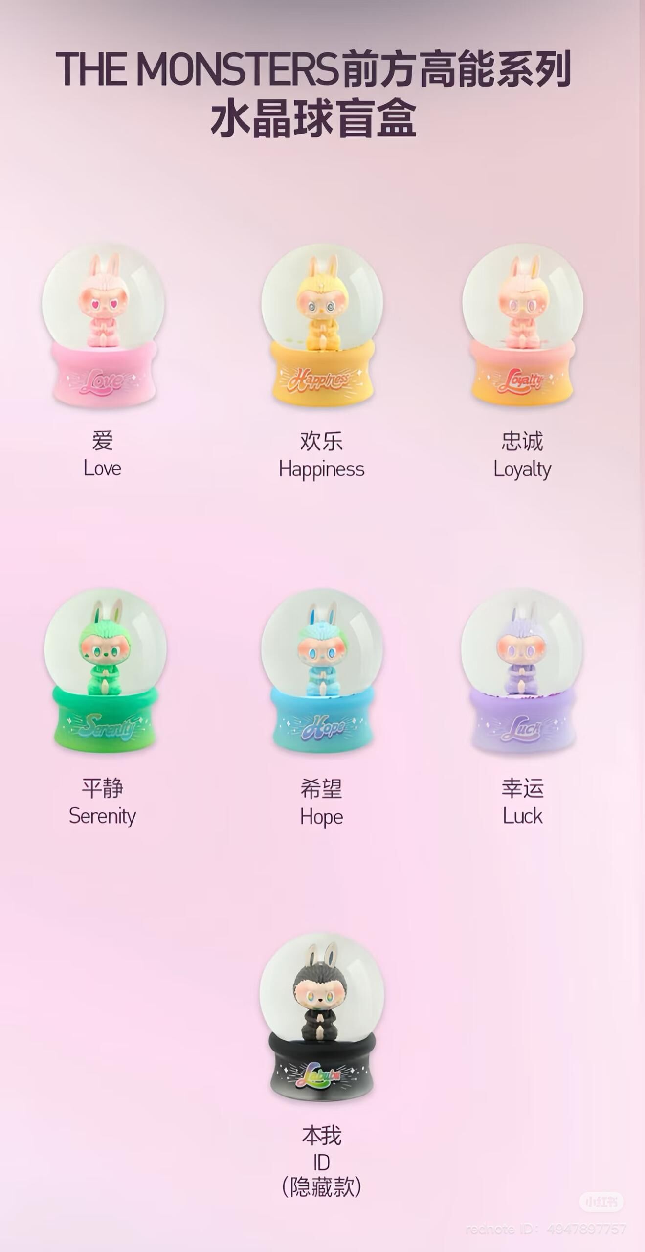 Labubu Crystal Ball Series Blind Box