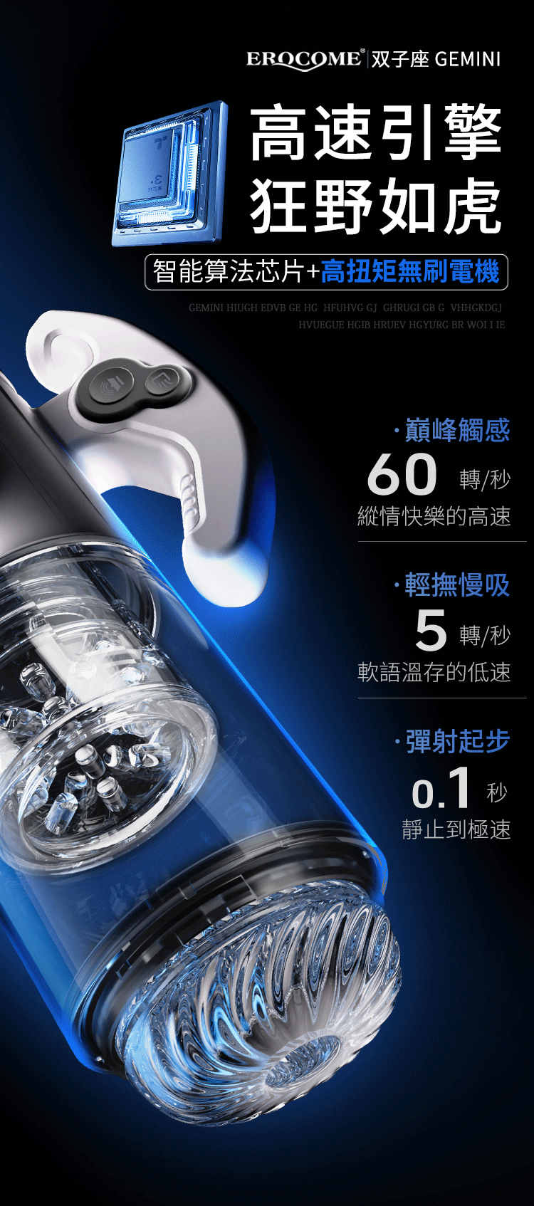 EROCOME - Gemin Auto Thrusting Masturbator White