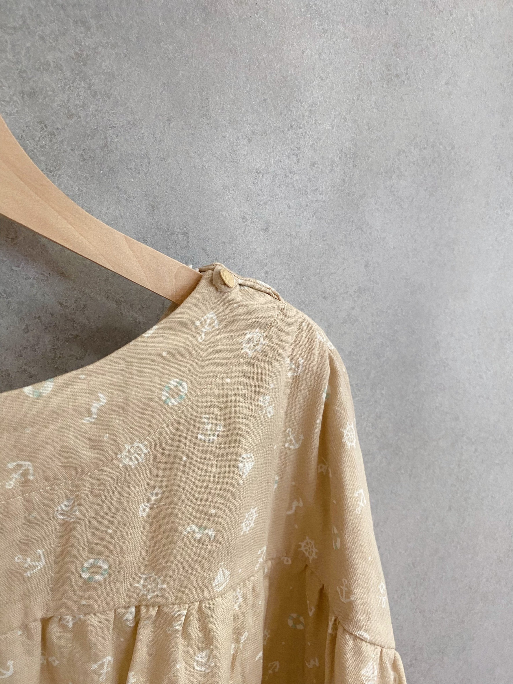 米底船錨 媽咪短袖短洋裝