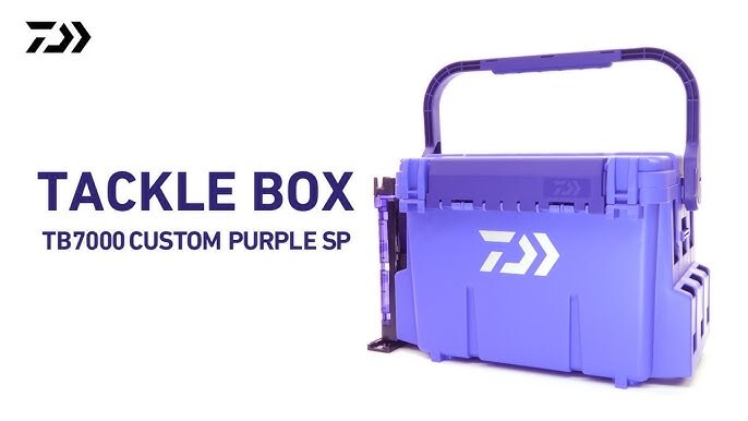 釣り道具とトラウトのアートボックス DAIWA TB7000 Purple SP Custom Tackle Box Set