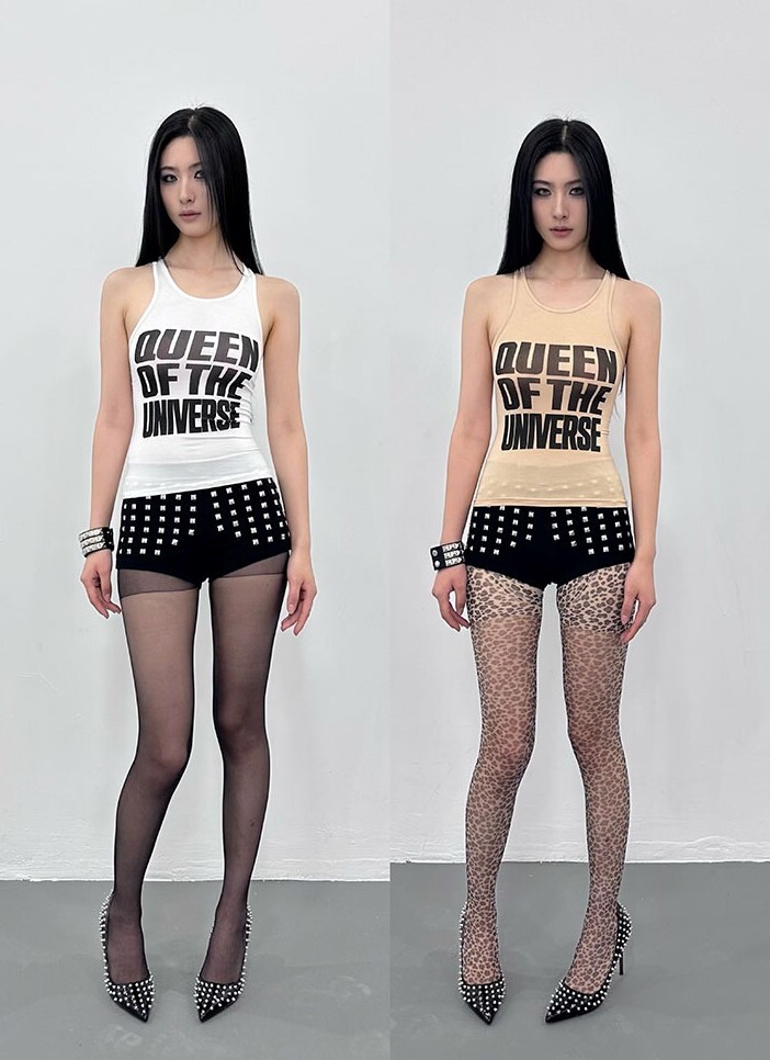 ArtByTastybabe Queen of the Universe 印花 高彈 緊身背心