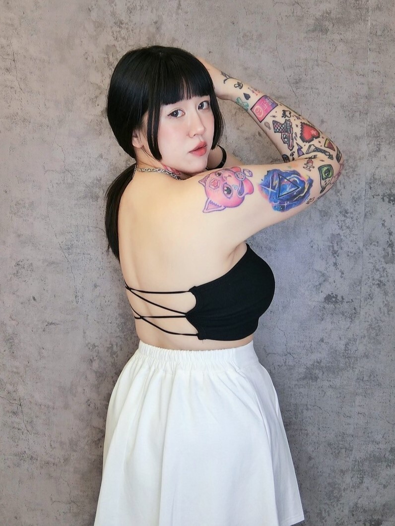 彈力繩交叉美背平口抹胸