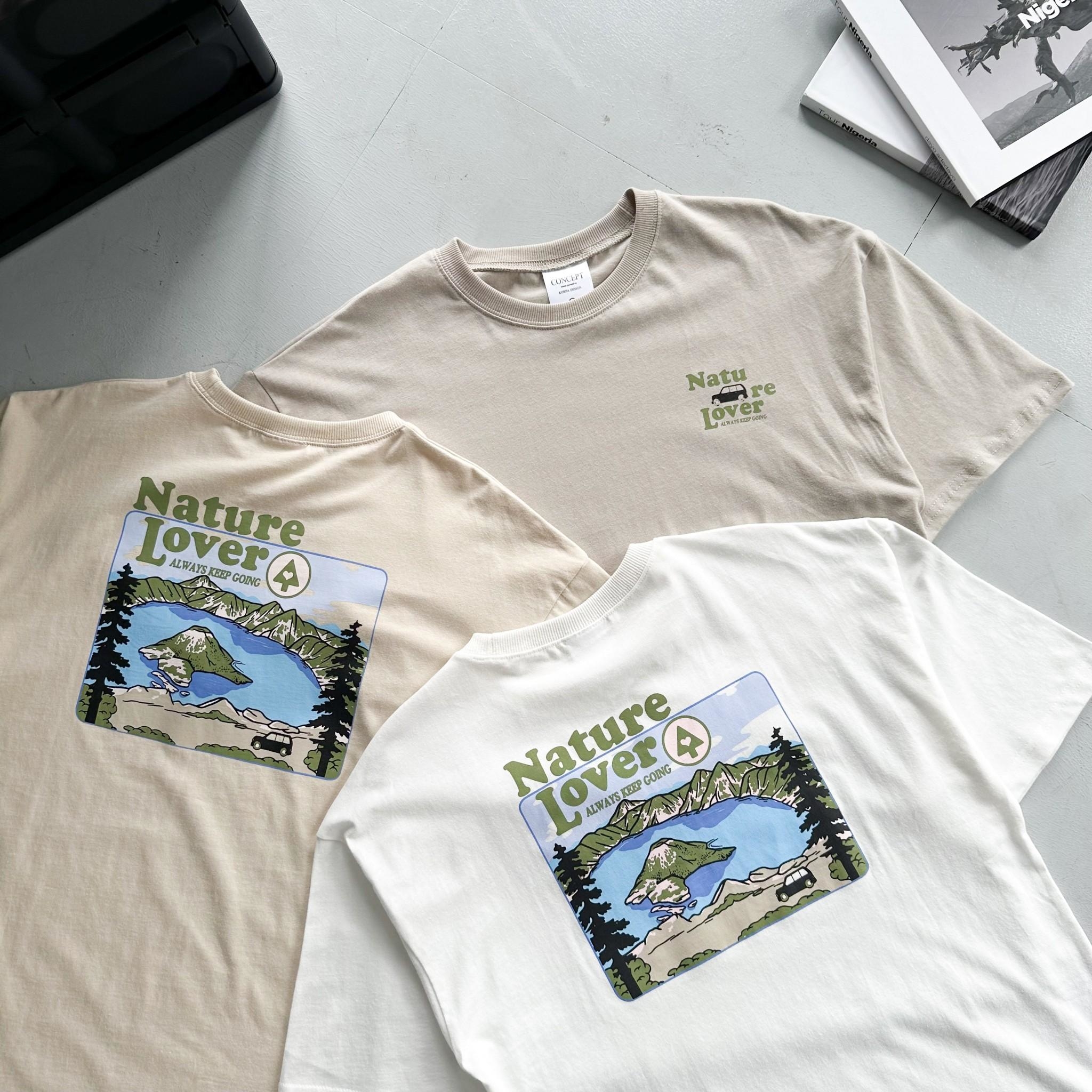 韓國短袖 Nature Lover 山脈短T 80562