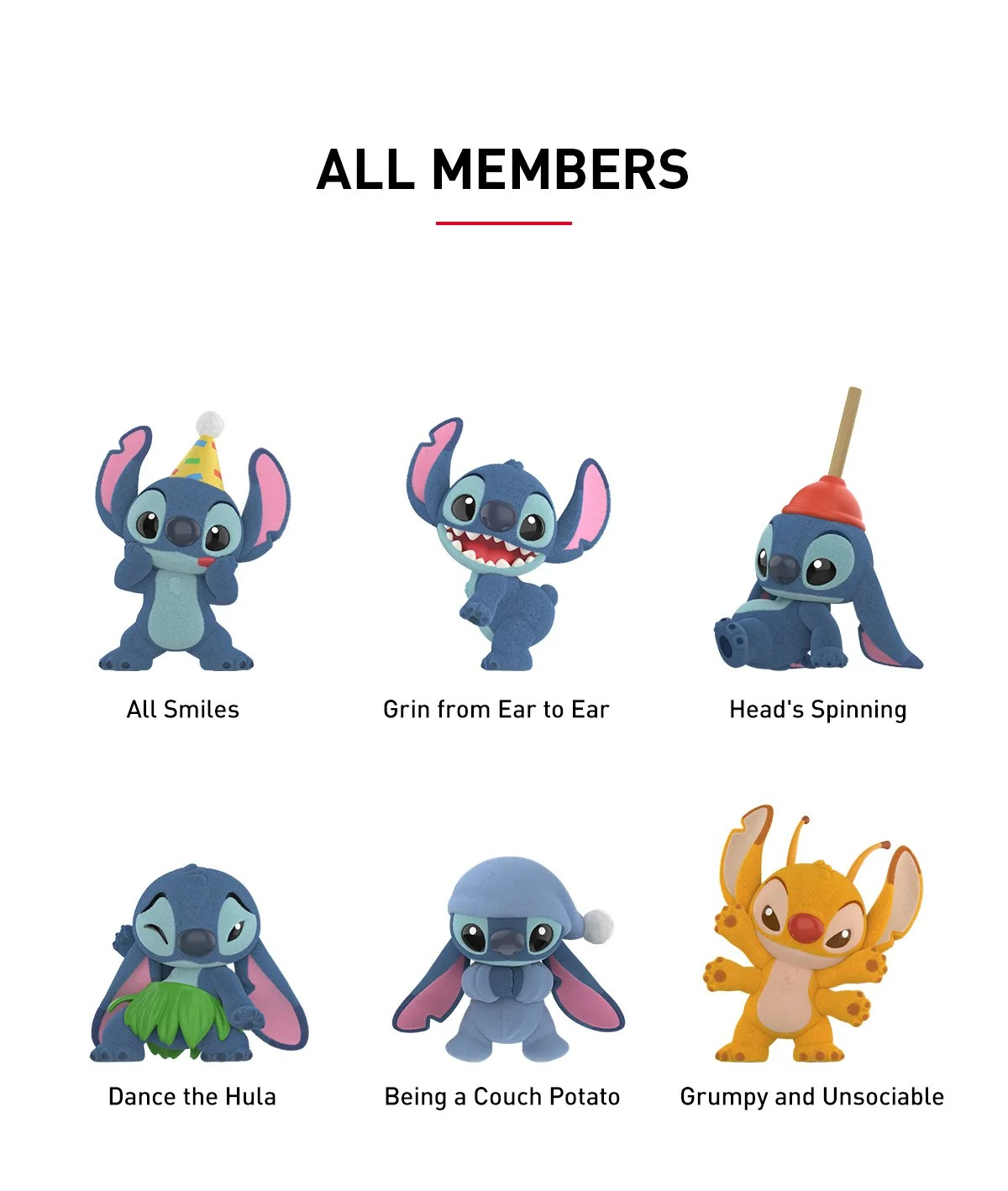 Disney Stitch Little Emotions Series Figures