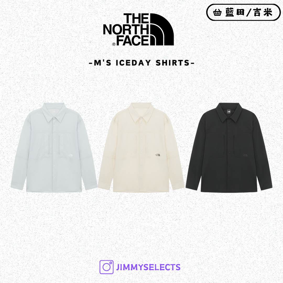 【代購】THE NORTH FACE 北臉 男 ICEDAY SHIRTS 涼感 襯衫 長袖 NH8LR01