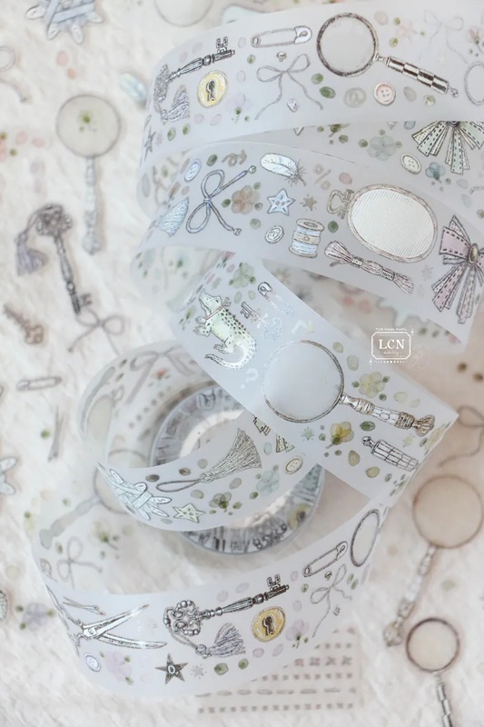 吉 LCN．讓你會心一笑的-第二週 3cm霧面PET/和紙膠帶 <整捲/分裝>