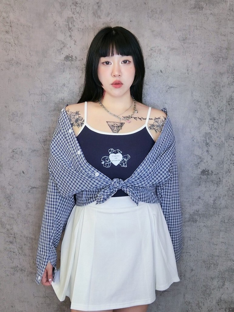 復古小格紋襯衫