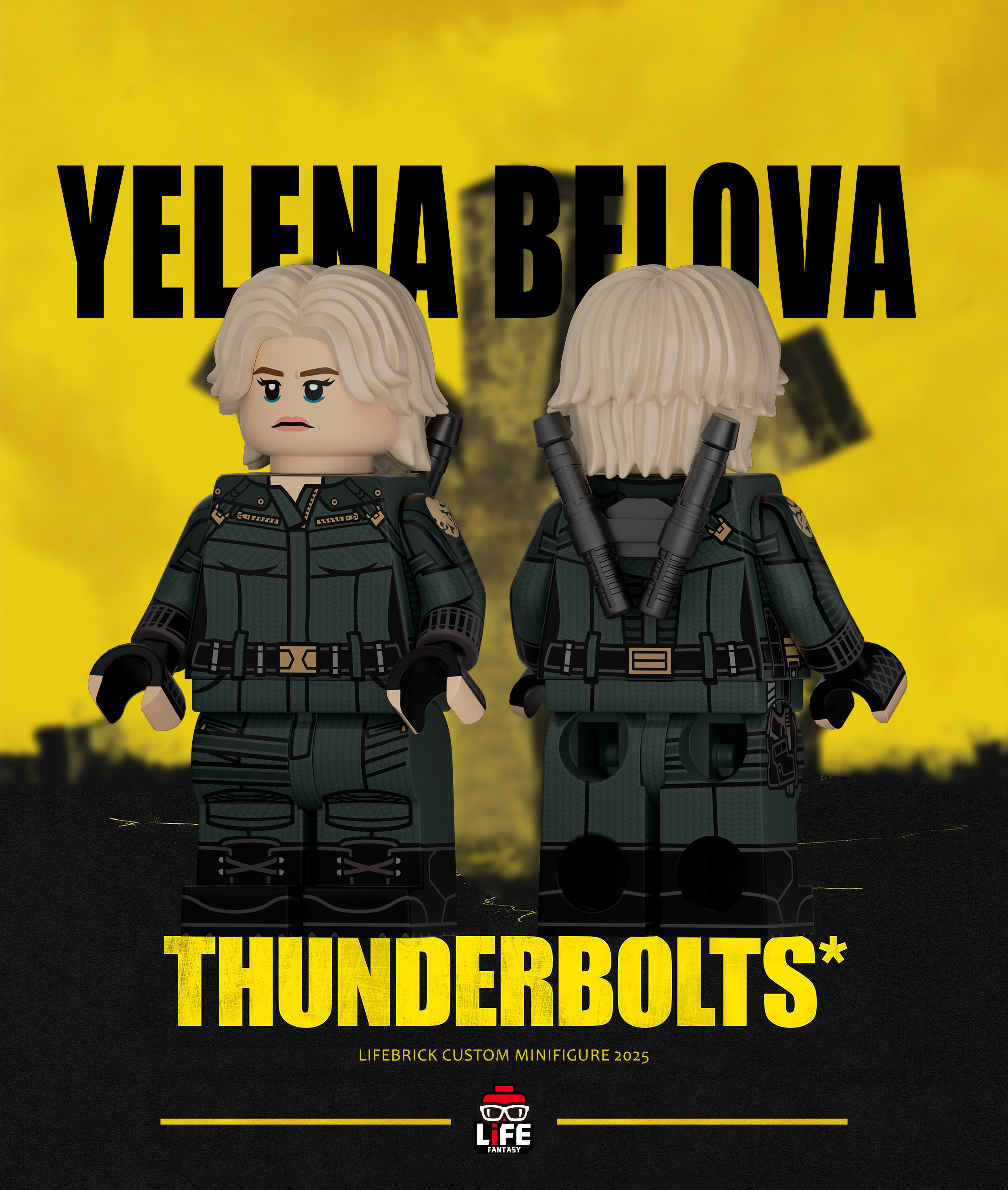 [Life Brick][Preorder] THUNDERBOLTS - Yelena Belova  [PADprinted]
