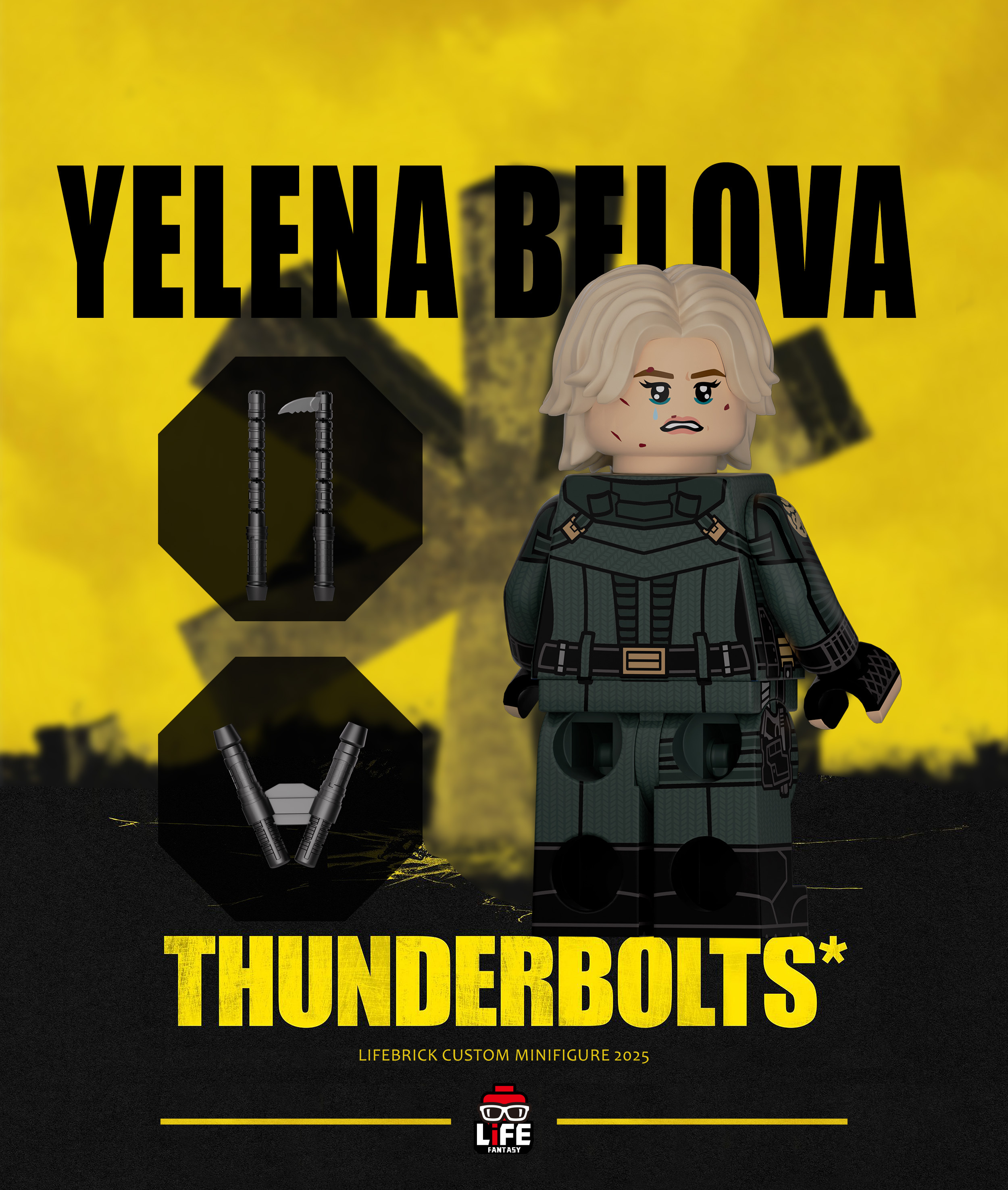 [Life Brick][Preorder] THUNDERBOLTS - Yelena Belova  [PADprinted]