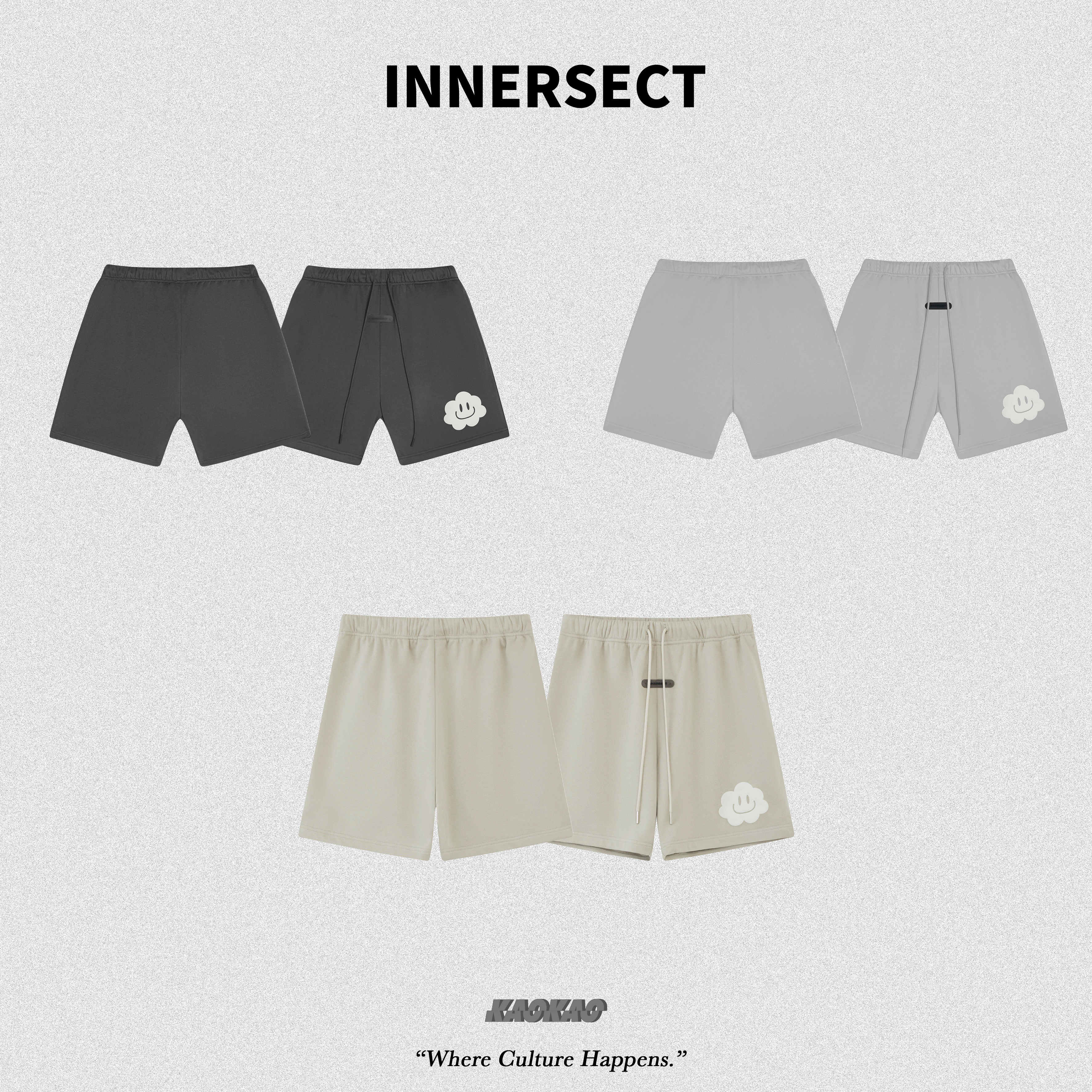 INNERSECT 三生萬物 雲朵 印花短褲 INN24FWBSP267