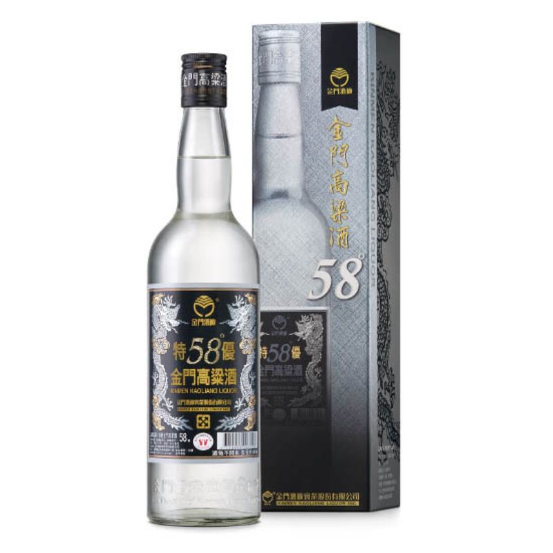 金門高粱58度 特優黑金龍 600ml