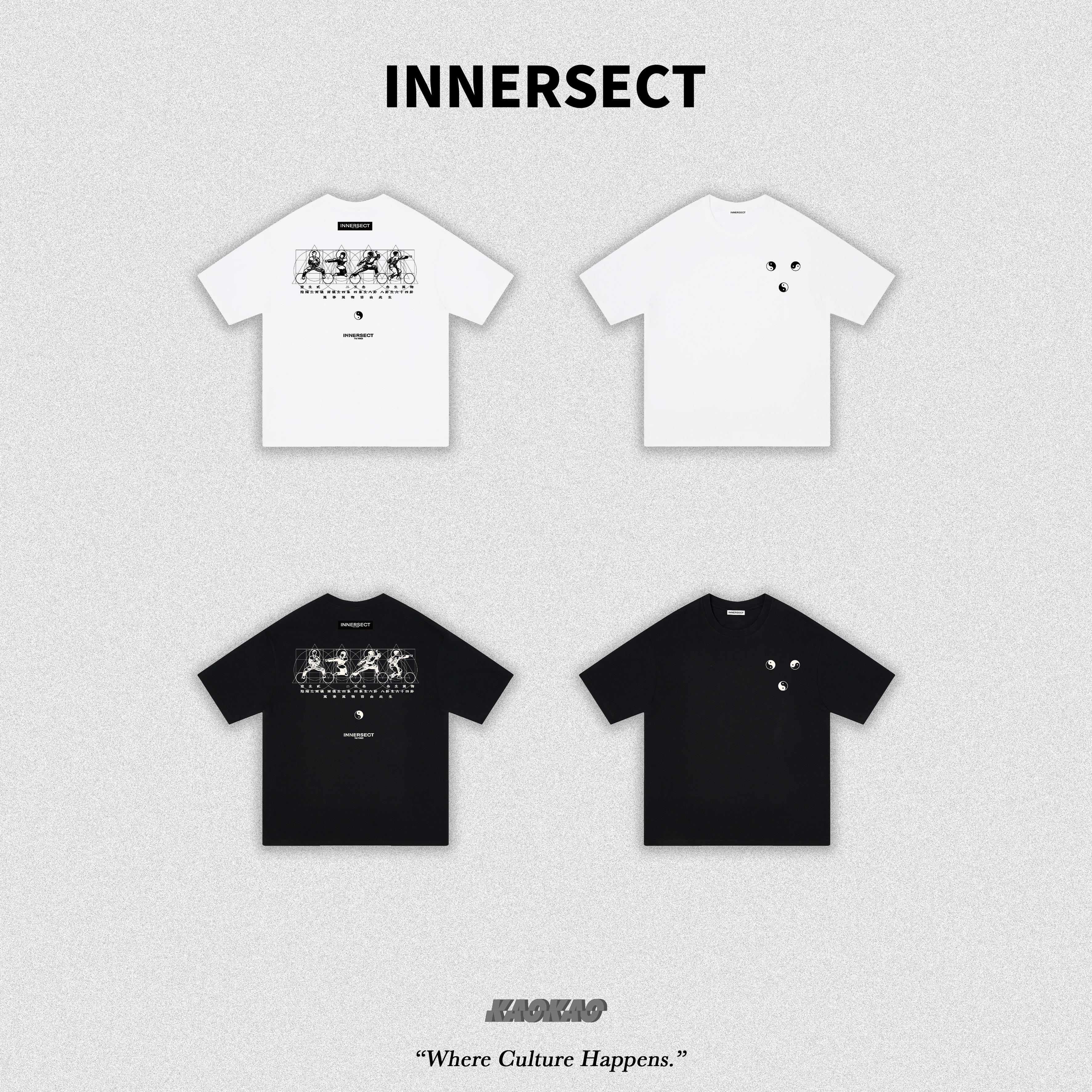 INNERSECT 三生萬物 金剛武功圖 太極 印花短T INA25SSTTEZ007