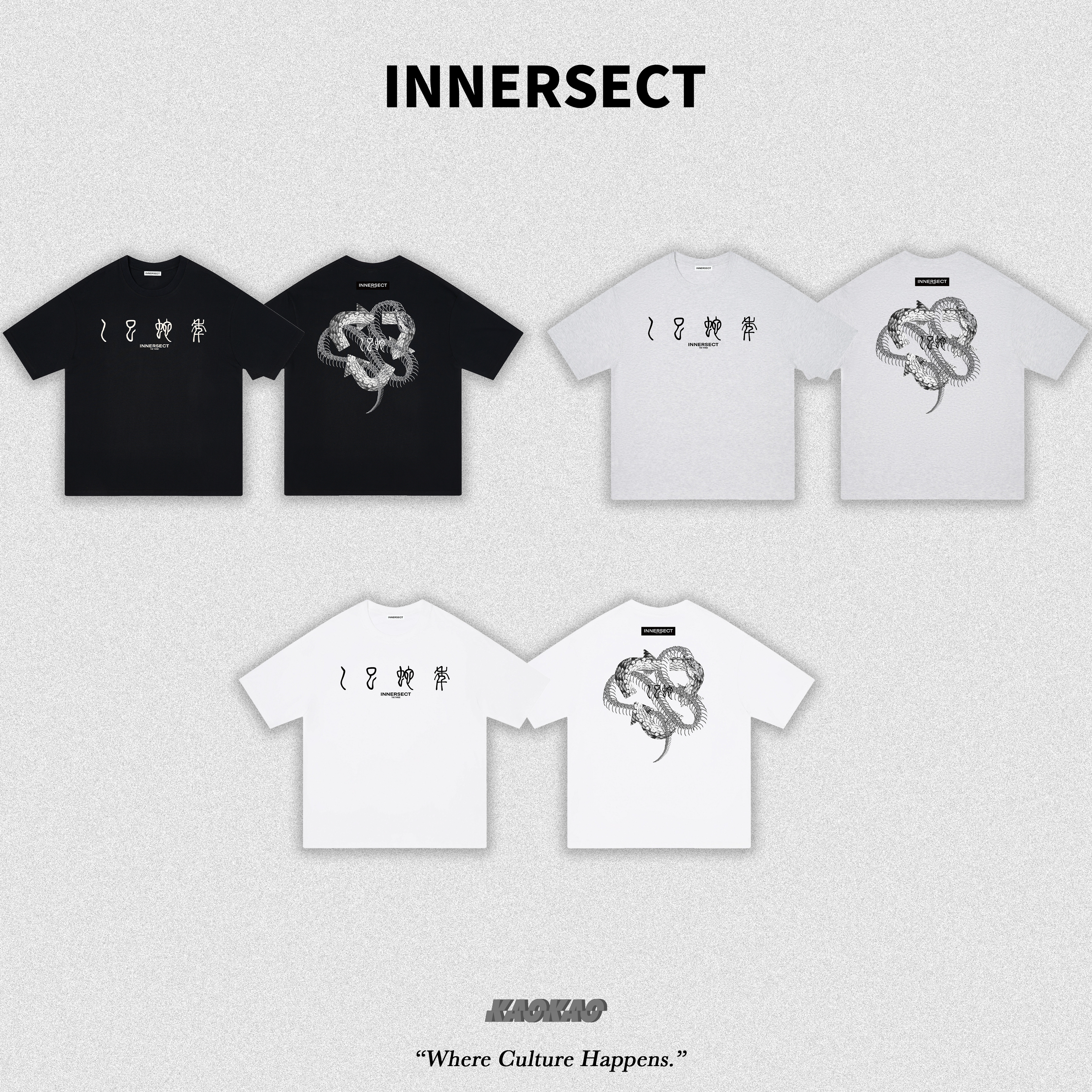 INNERSECT 三生萬物 飛龍在天 印花短T INA25SSTTEZ009