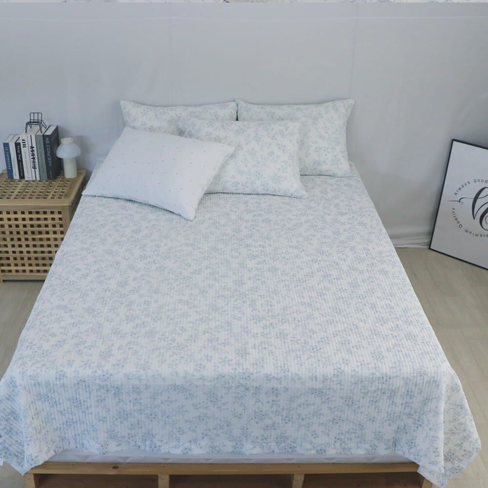 KQ4306 法式清晨花影 (莫代爾40%+涼感尼龍Polyamide60%) *春夏薄款被*