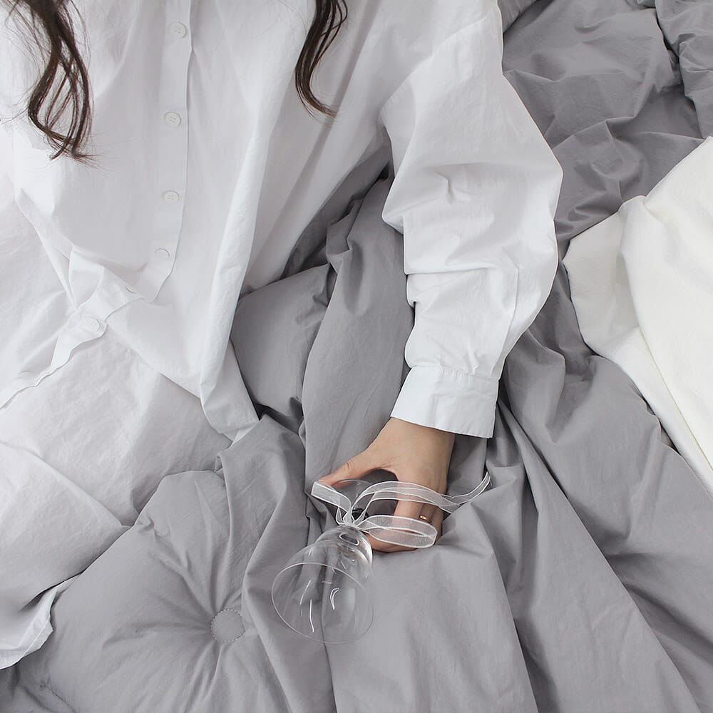 KQ4308 飯店風無印純素 (棉) *四季款被*