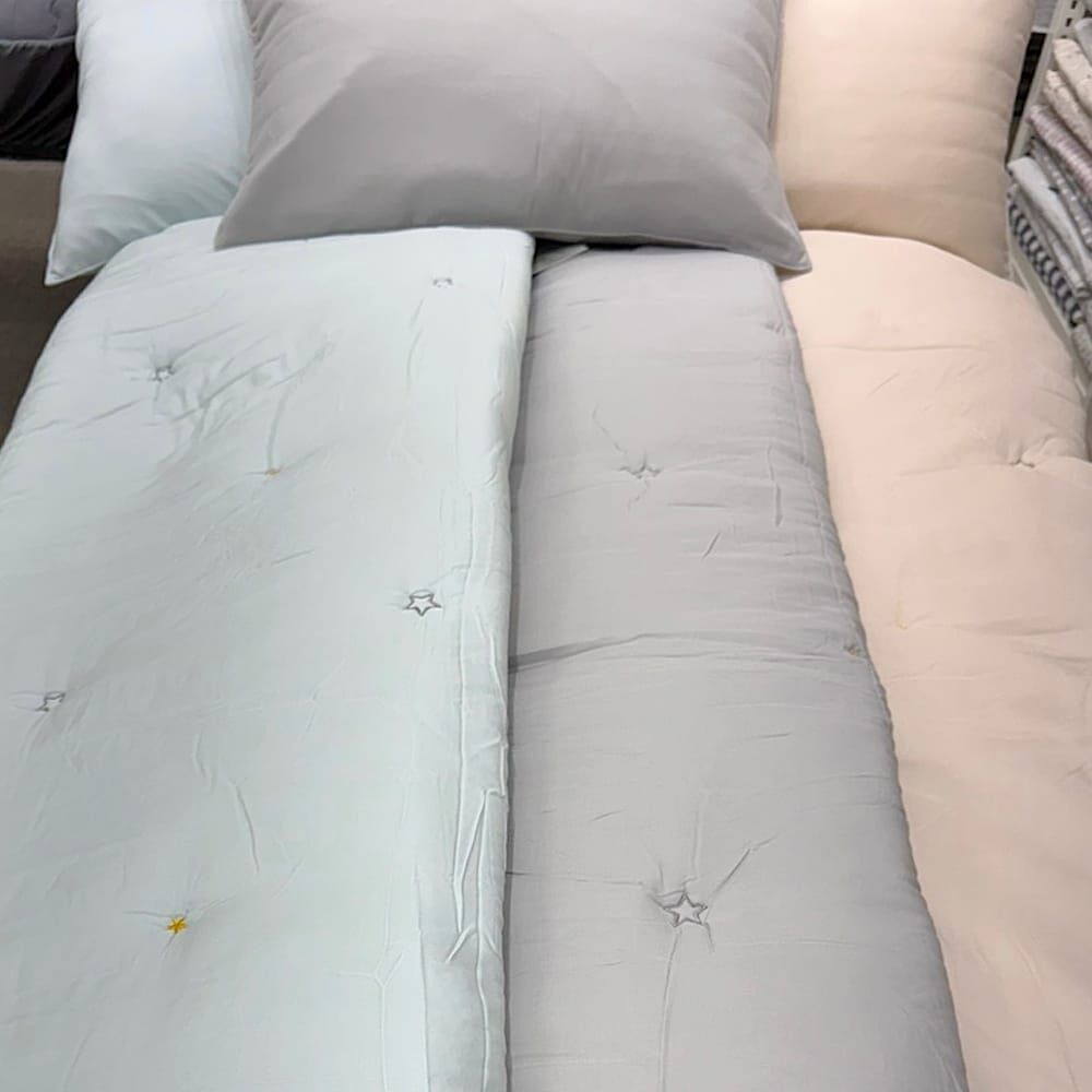 KQ4312 大小星星刺繡 (莫代爾) *春夏薄款被*