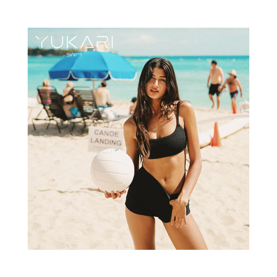 ▲Yukari Haze&Simone  [YB100/YB0030]   素色紋路基本舒適運動短褲比基尼