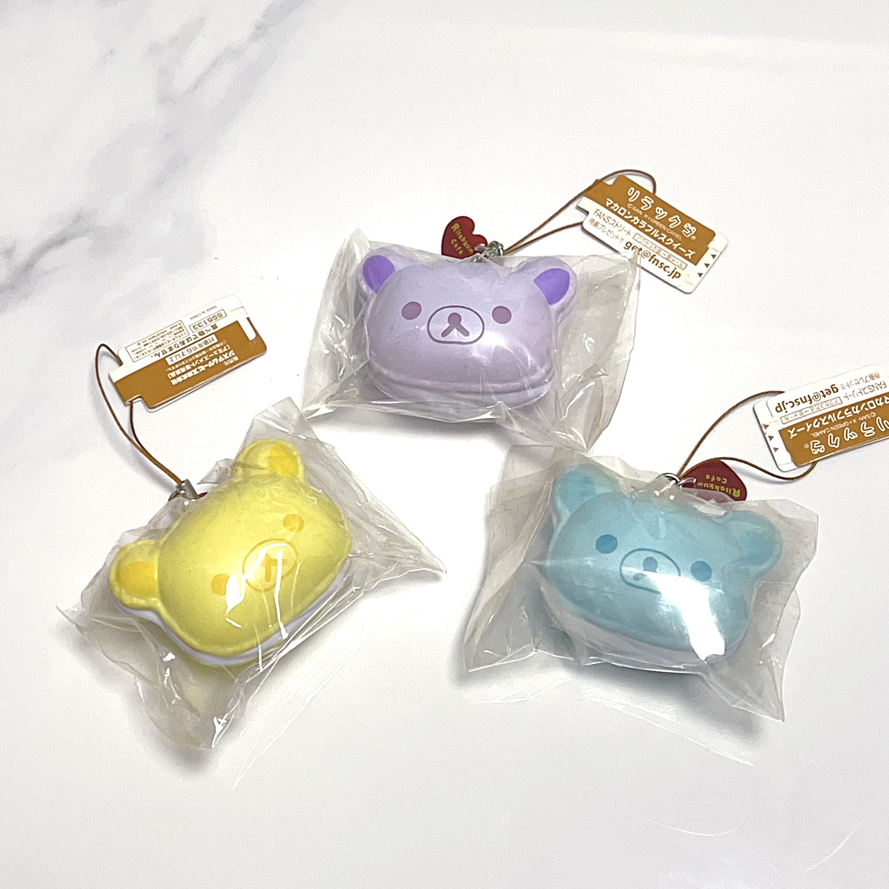 Rilakkuma rainbow macaroon squishy