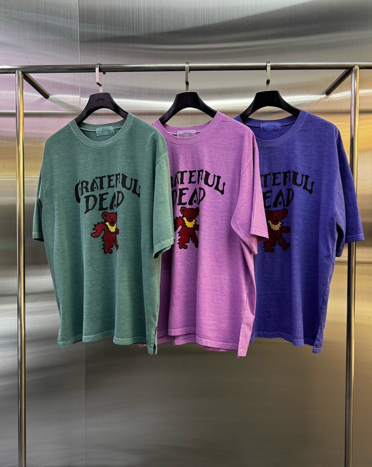 洗水英文字熊仔圖案短袖Tee Hashtag-034T