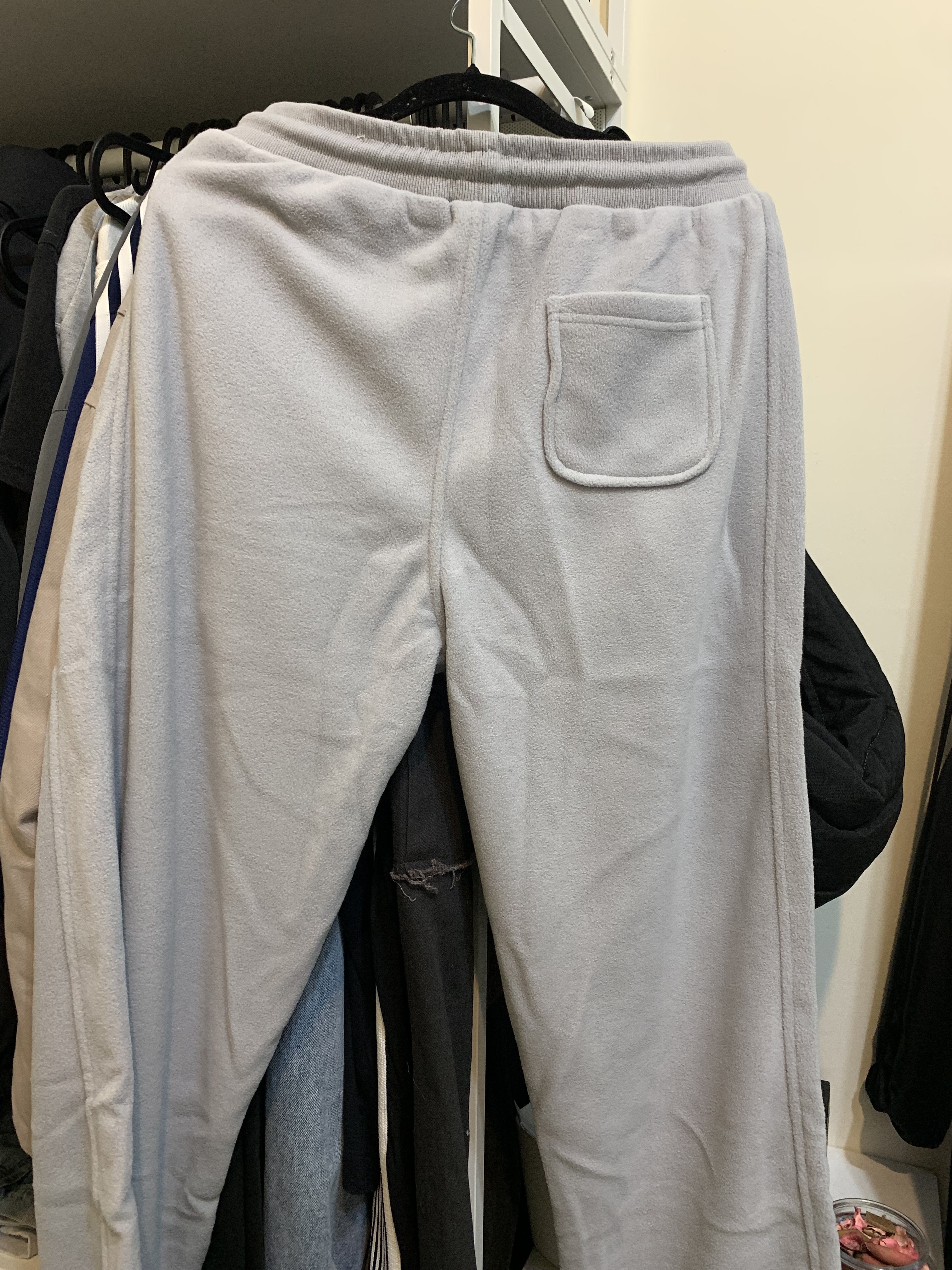 搖粒絨 縮口 棉長褲