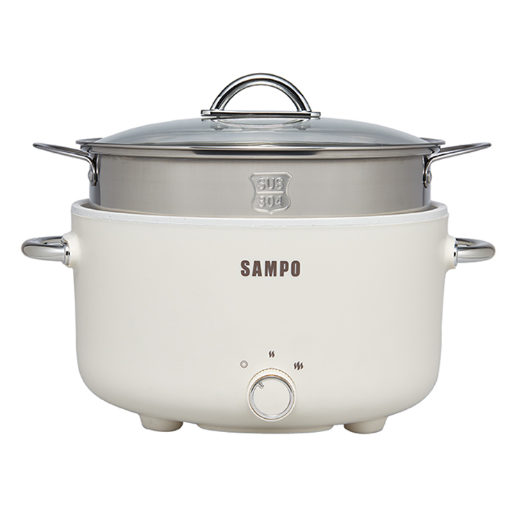 SAMPO 聲寶 3L美型蒸煮二用電火鍋 附蒸籠(TQ-YA30C)