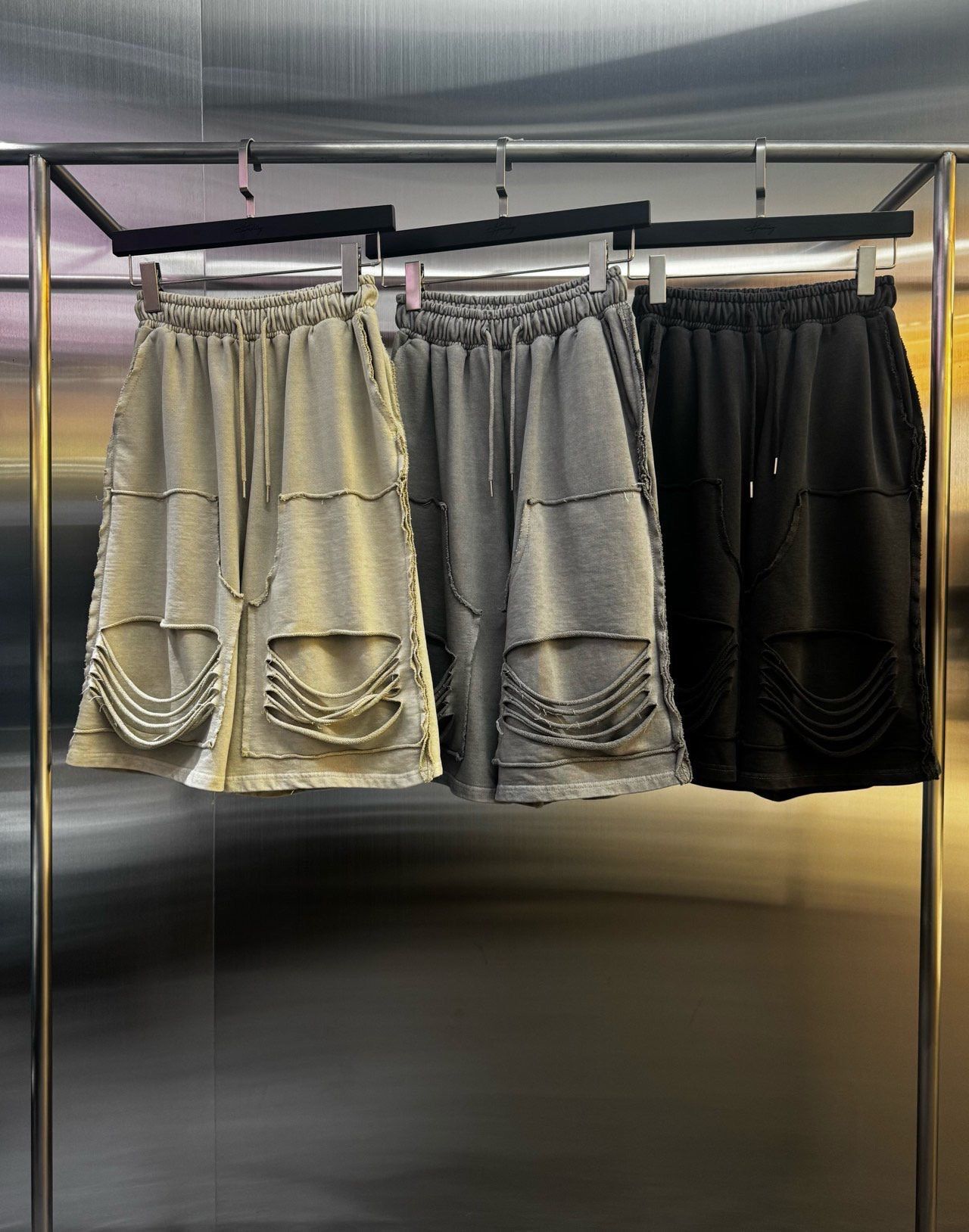 淨色破洞短褲 Hashtag-039P