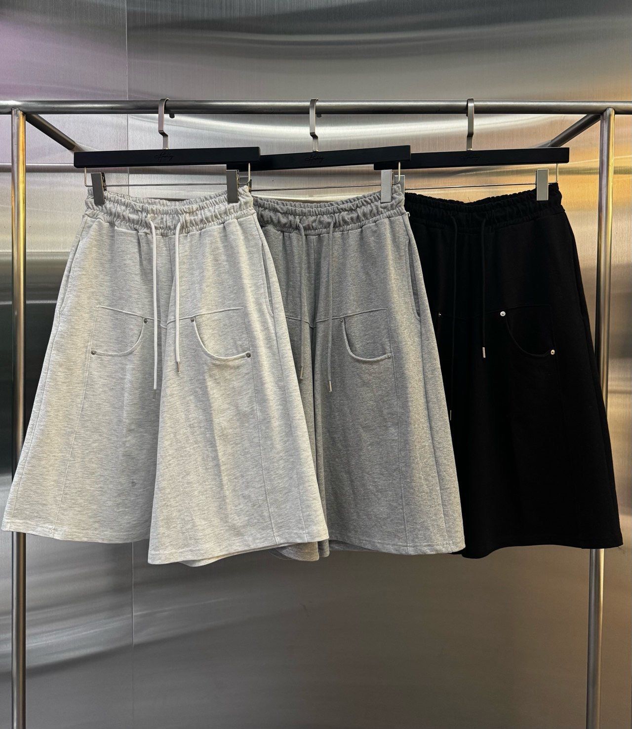 洗水英文字短褲 Hashtag-046P