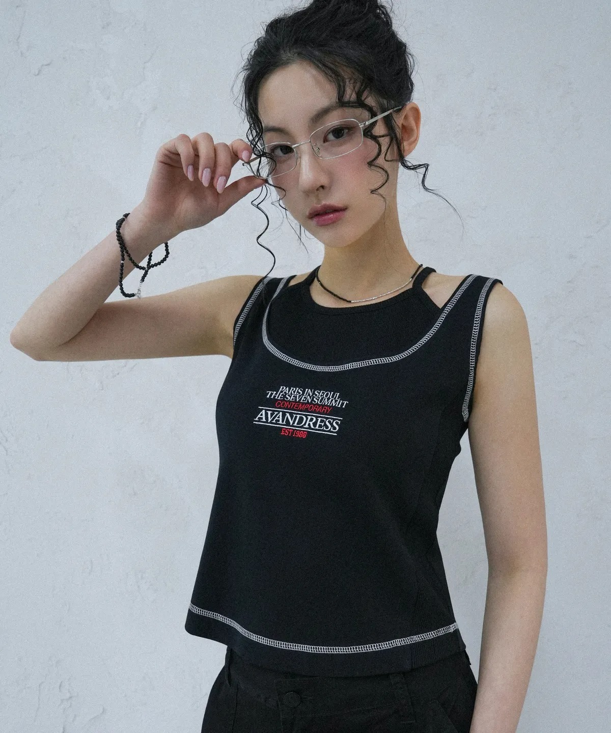 [AVANDRESS] ★25SS★ Parisian Layered Sleeveless /韓国人気 AVANDRESS Parisian Layered Sleeveless
