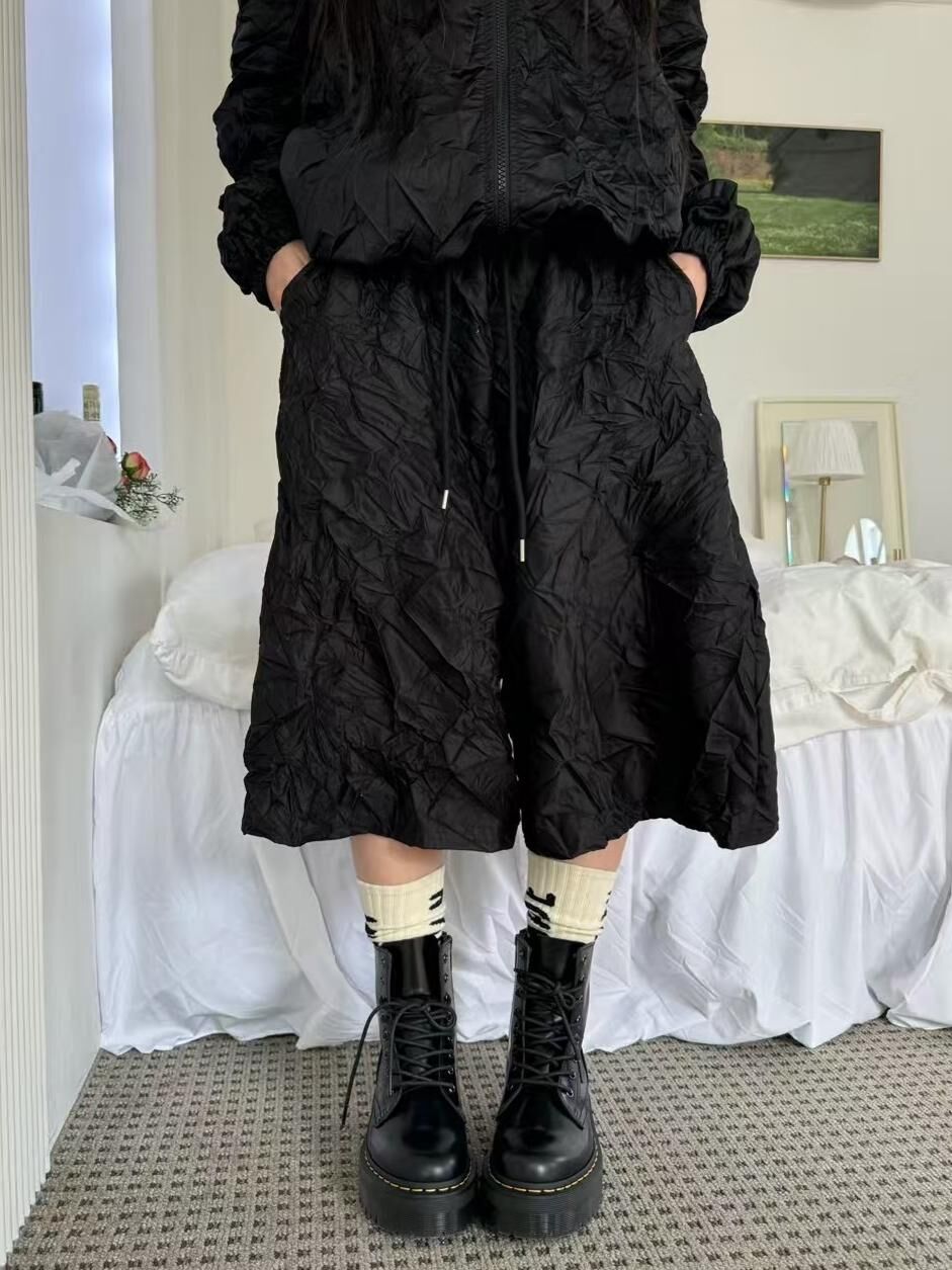 淨色皺布短褲 Seeot-031P