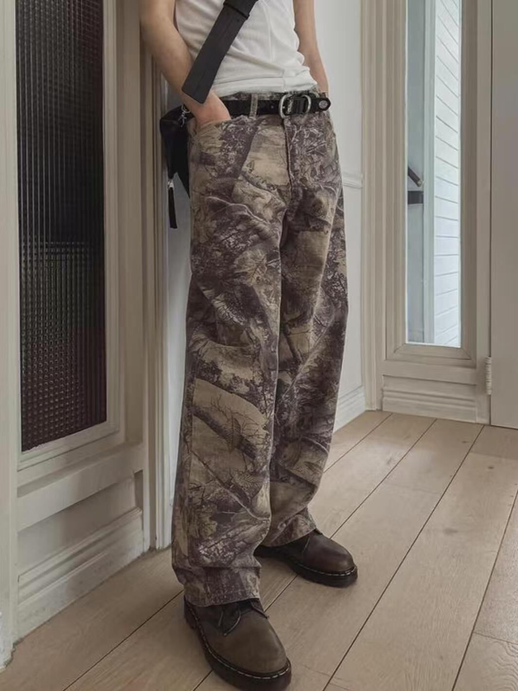 樹紋鬆身褲 Seeot-035P