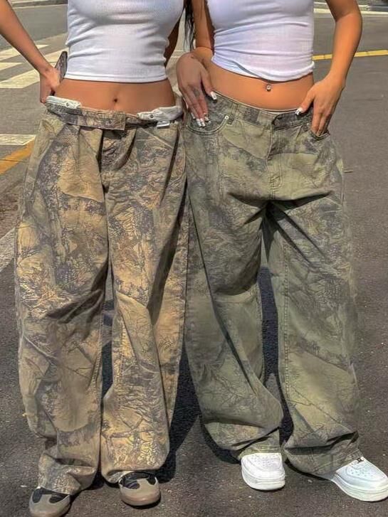 樹紋鬆身褲 Seeot-035P