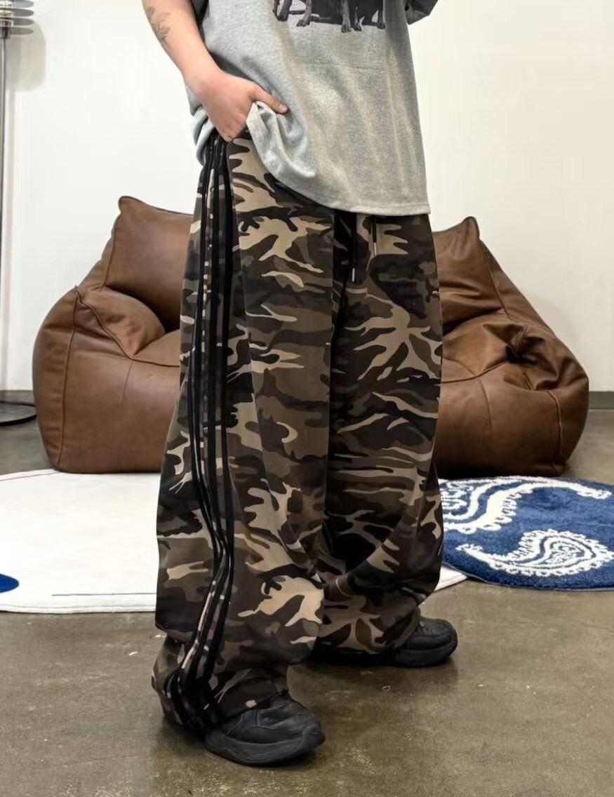 迷彩拼三間鬆身褲 Seeot-036P