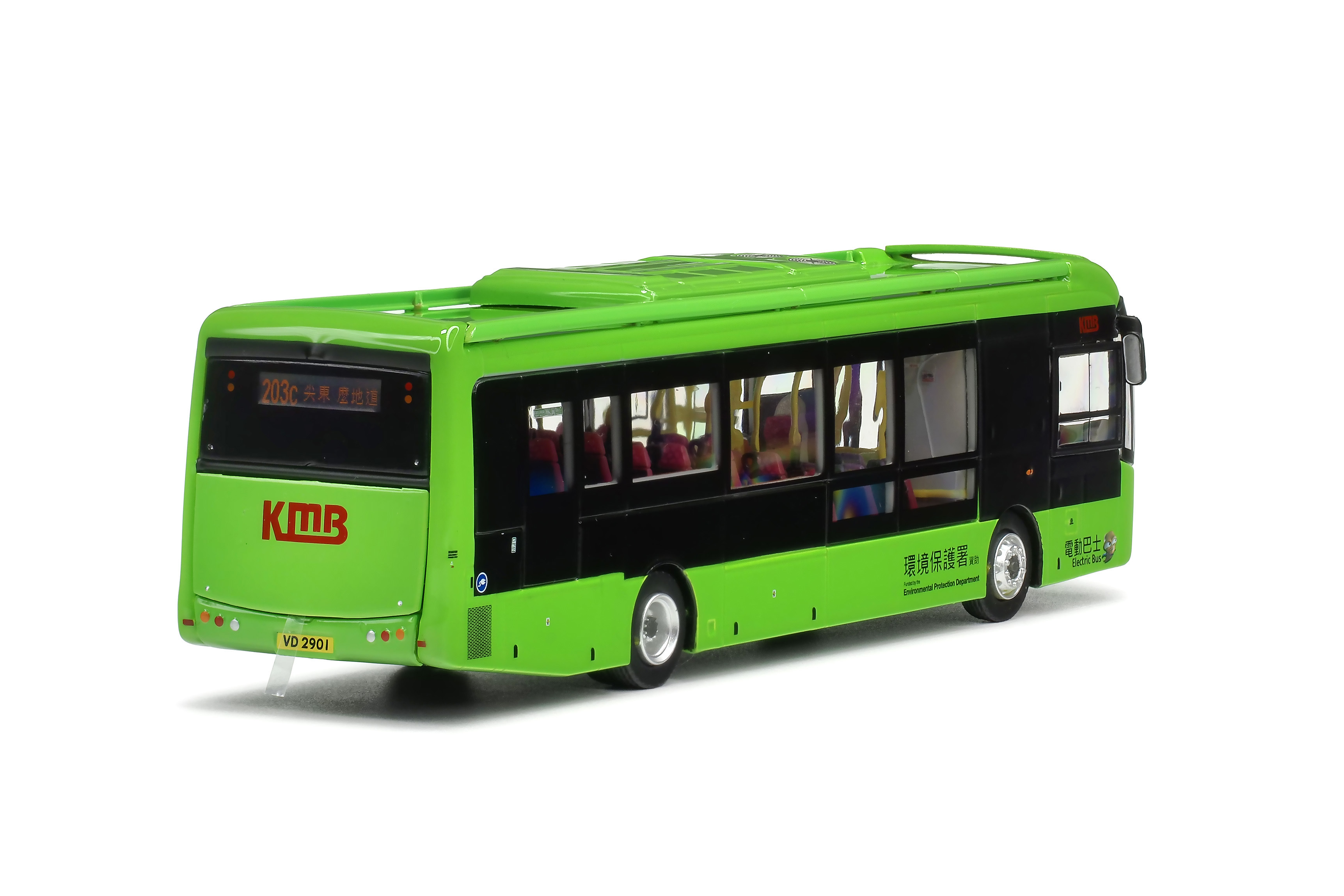 KMB2025007 1:76 九巴比亞迪K9R順豐電動巴士12米 (203C)