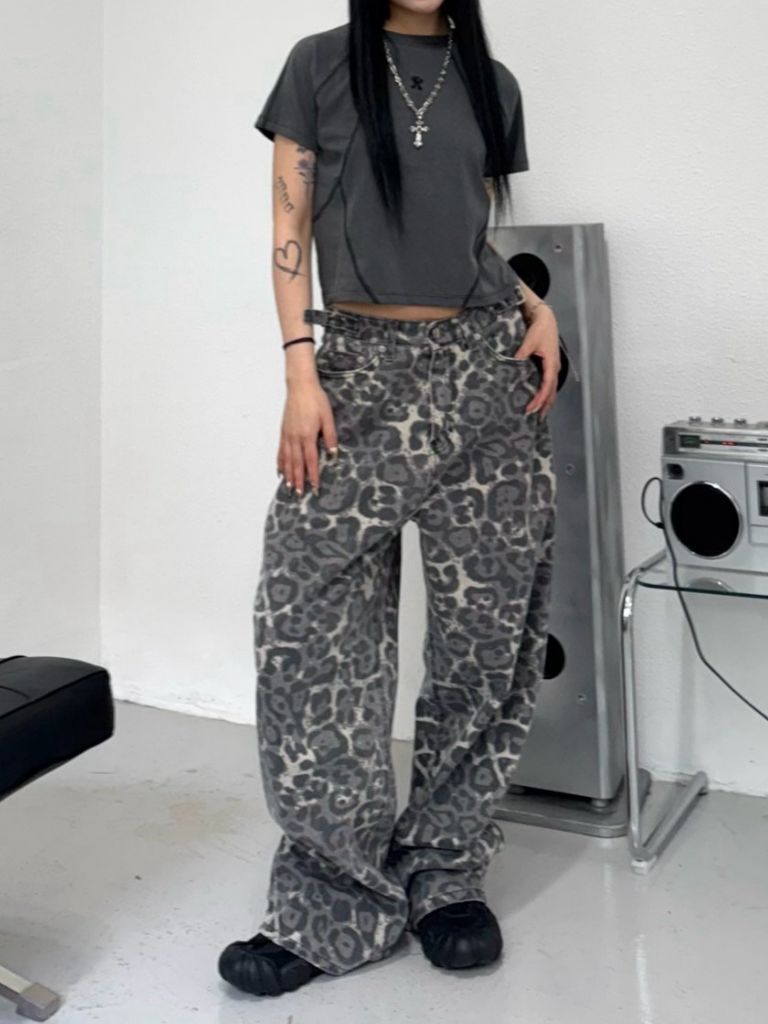 豹紋鬆身褲 Seeot-046P