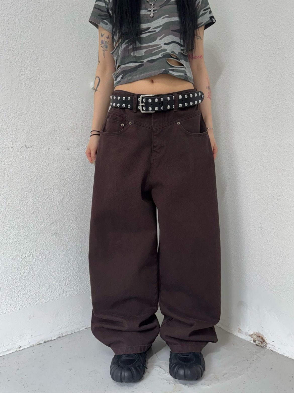 淨色鬆身牛仔褲 Seeot-047P