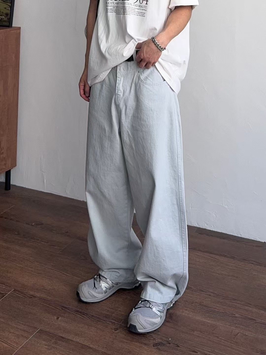 淨色鬆身牛仔褲 Seeot-047P