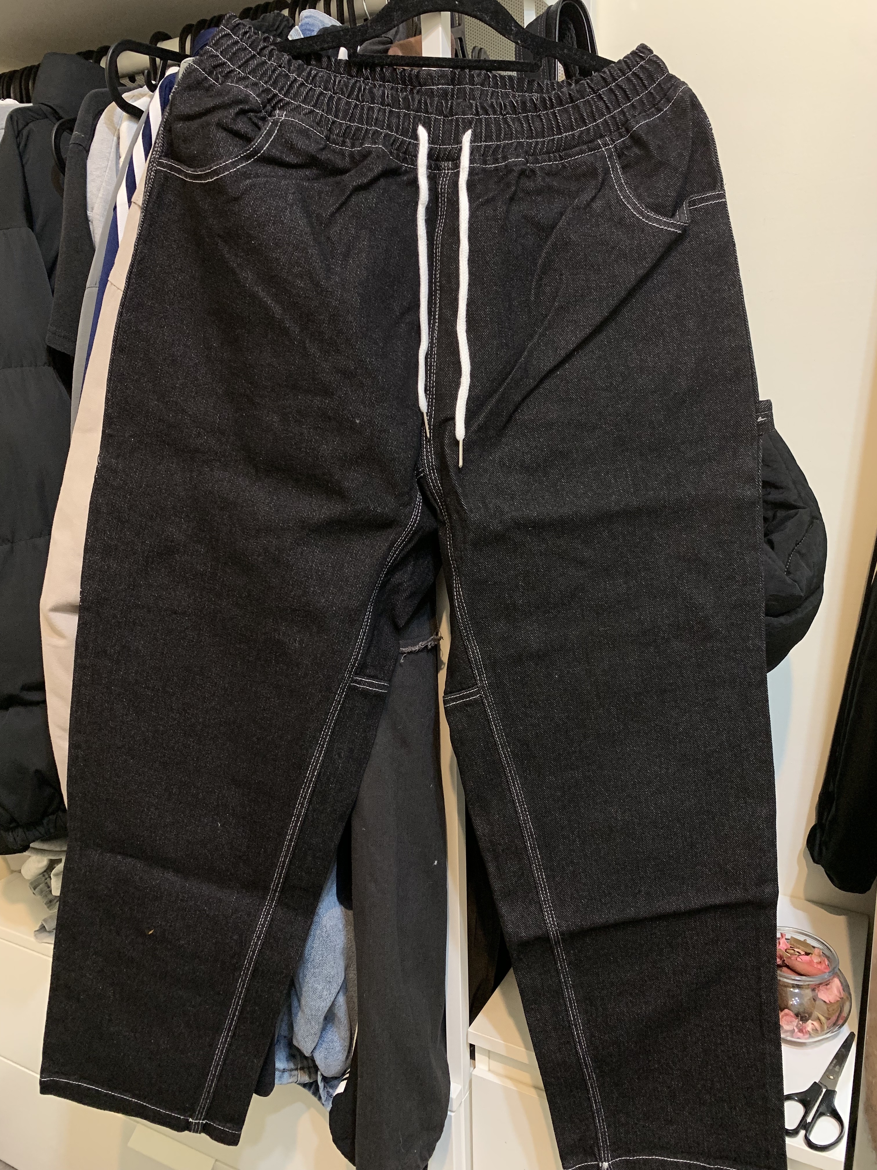 插畫家 直筒 牛仔褲