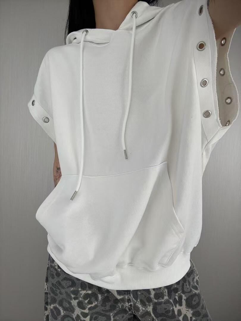 淨色連帽短袖Tee Seeot-049V