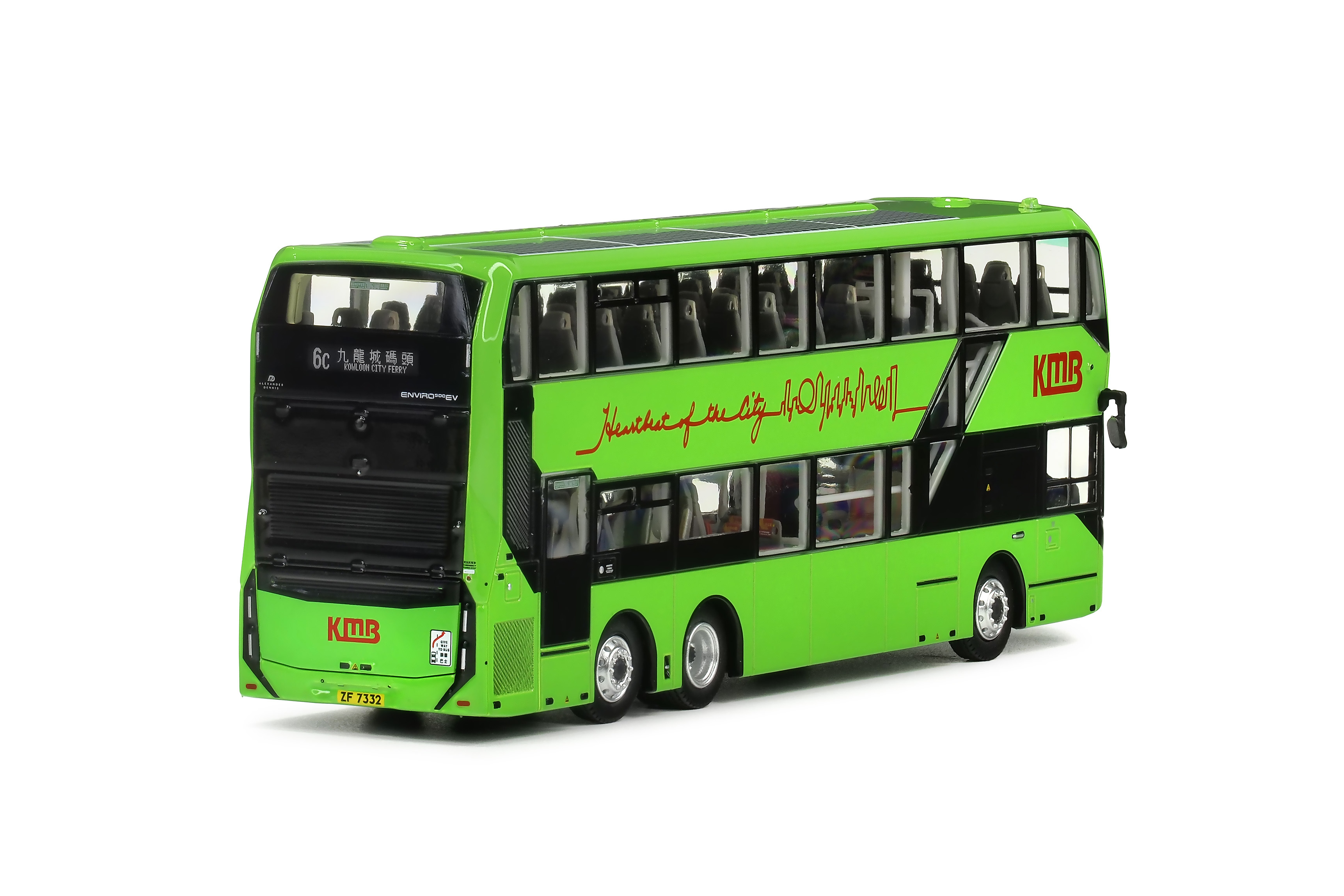 KMB2025011 1:76 九巴丹尼士E500EV 電動巴士12米 (6C)