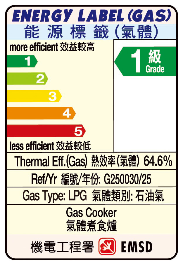 富士皇 嵌入式氣體煮食爐 FH-GS6330 SVGL (石油氣)