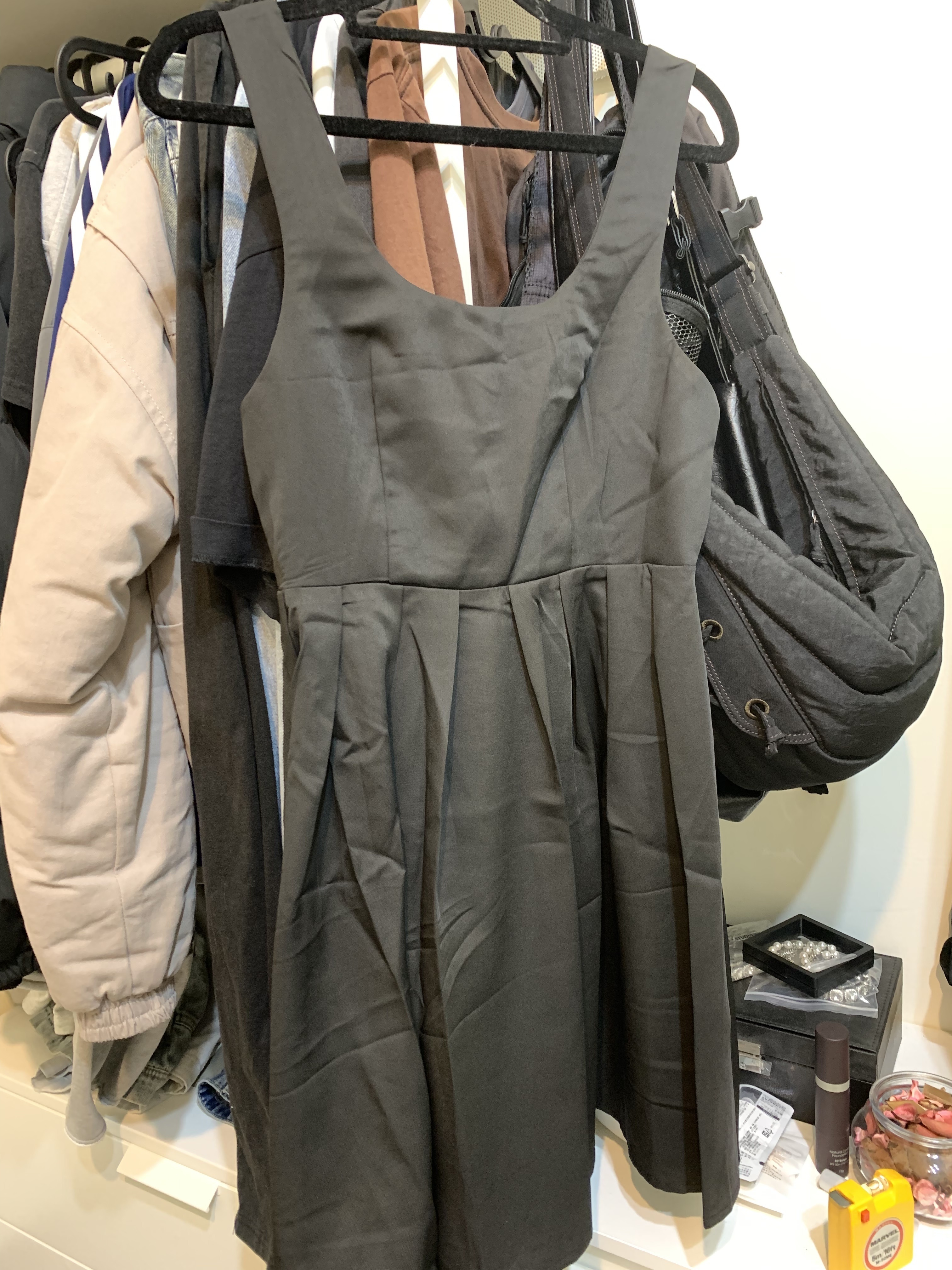 吊帶 百摺 綁帶 連身洋裝