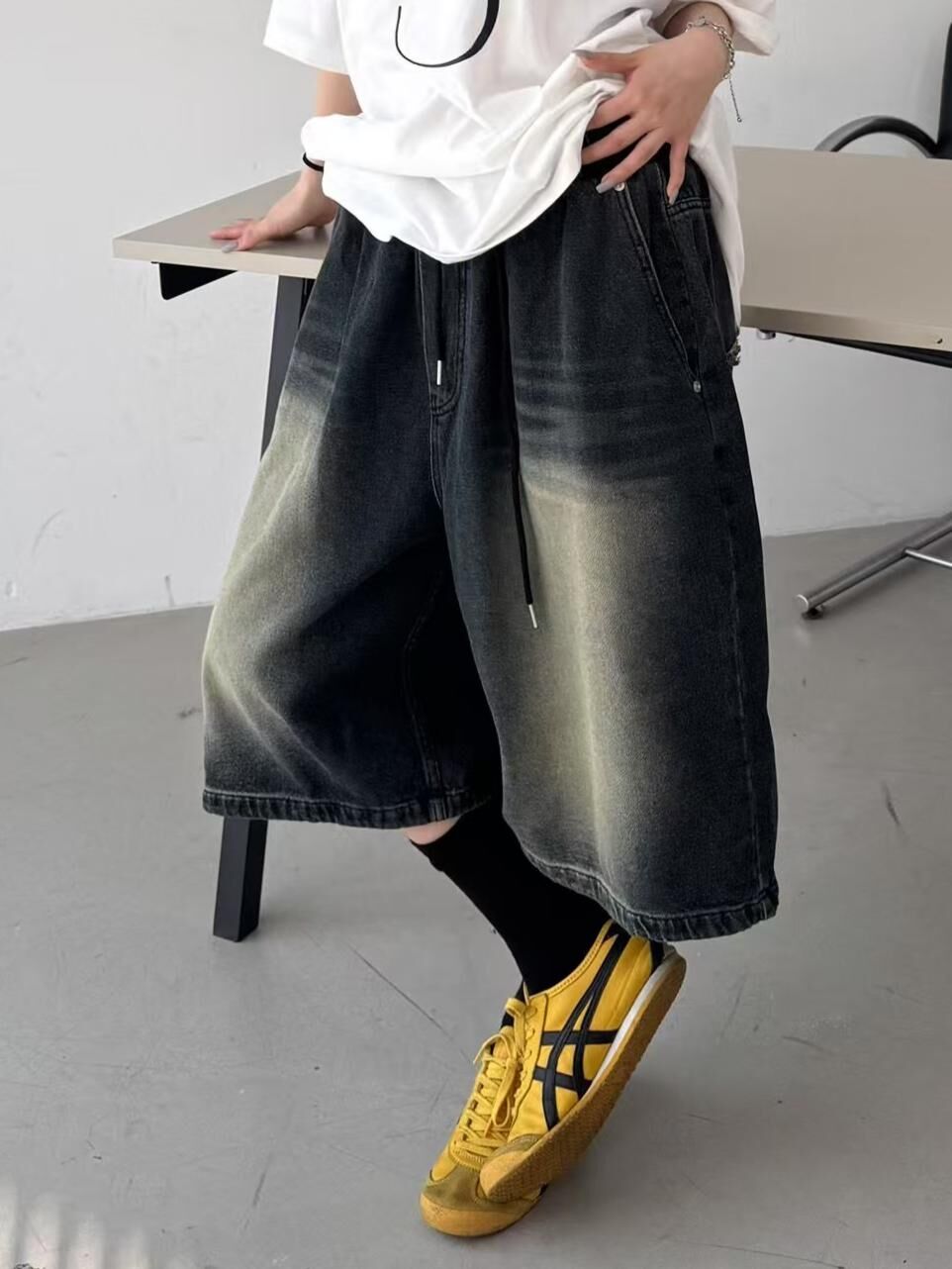 洗水牛仔短褲 Seeot-055P