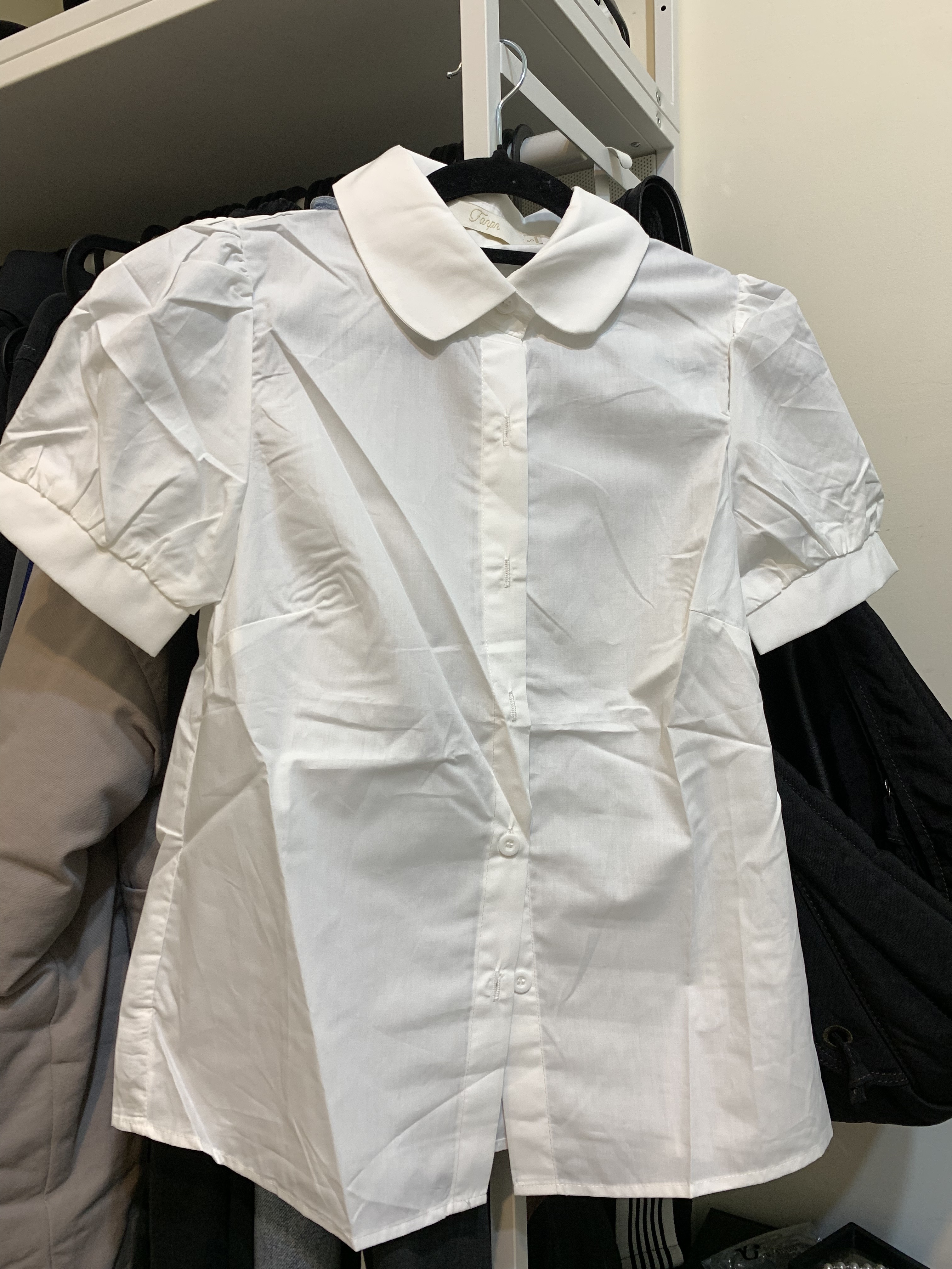 立領 內搭 短袖 襯衫