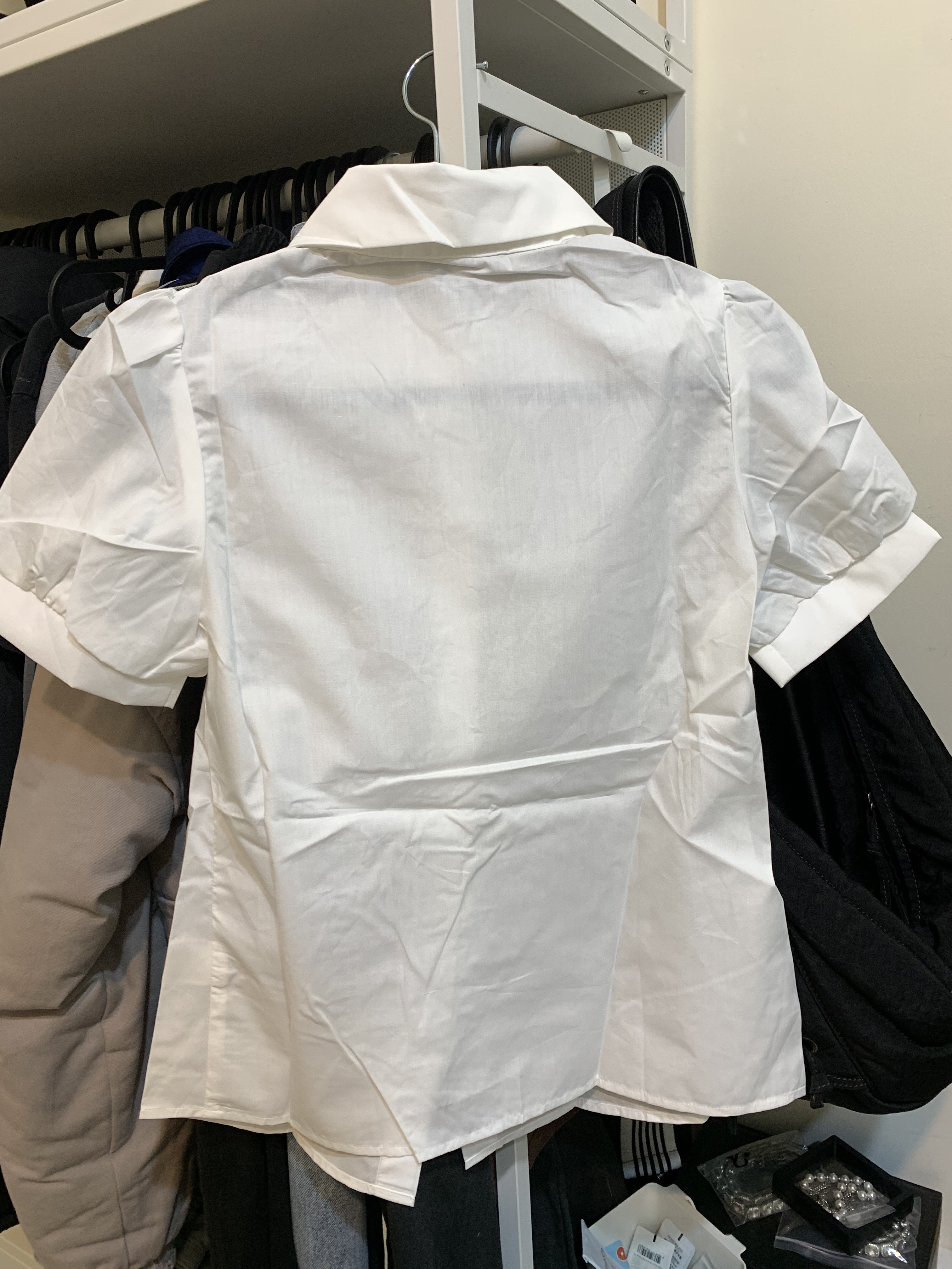 立領 內搭 短袖 襯衫