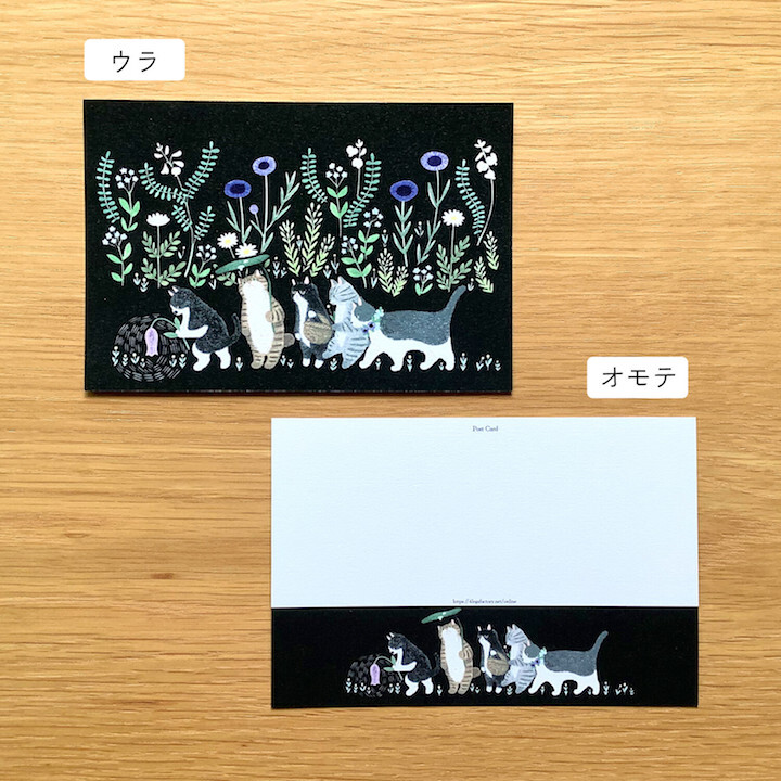 貓的國度 貓咪繪本明信片｜日本 4legs