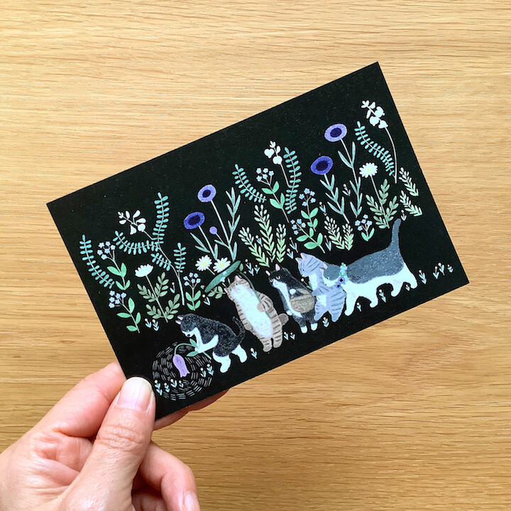 貓的國度 貓咪繪本明信片｜日本 4legs