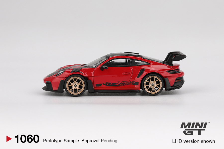 【預訂】Mini GT 1060 Porsche 911 (992) GT3 RS Weissach Package Guards Red